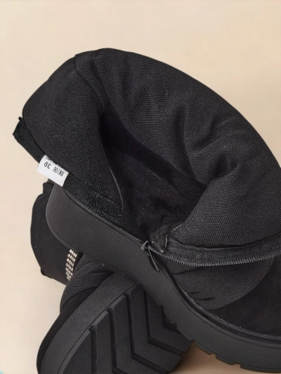 Royalfashion Ženski zimski čevlji z wedge peto Renosi