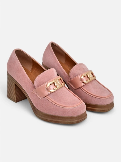 Royalfashion Ženske mokasine na blok peti Qeroy