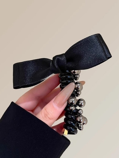 Royalfashion Spiralna elastika za lase s pentljo Spirabella