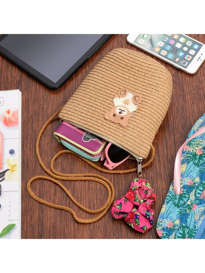 Royalfashion Otroška torbica iz slame Teddy Straw