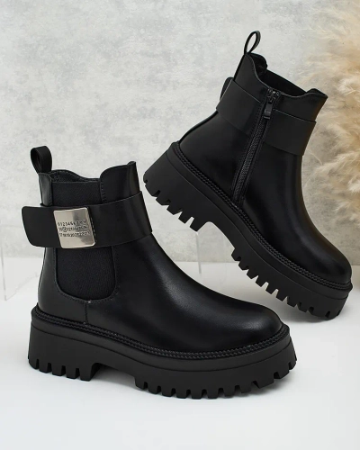 Royalfashion Ženski škornji iz eko usnja Dobi