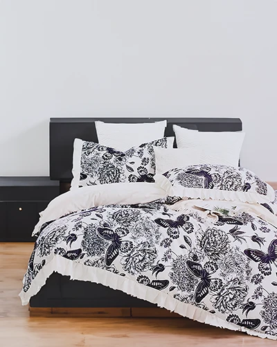 Royalfashion Modelirana posteljina s volanom 160x200 set od 3 KOMADA
