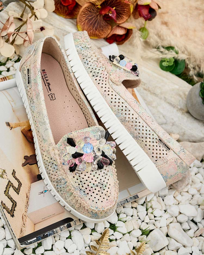 Royalfashion Women's beaded openwork mokasini Nasfali