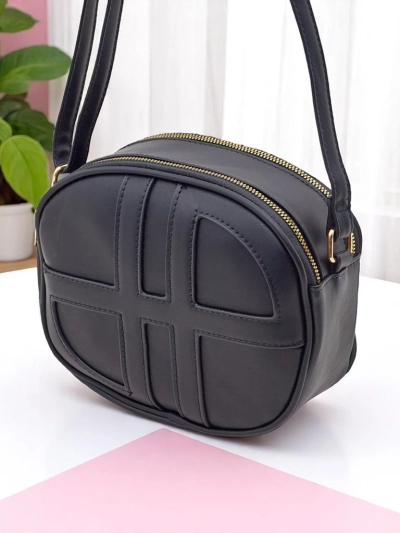 Royalfashion Majhna okrogla ženska torbica iz eko usnja Riva Circle