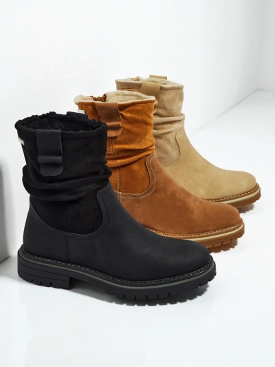 Visoki ženski gležnarji iz eko semiša Liora