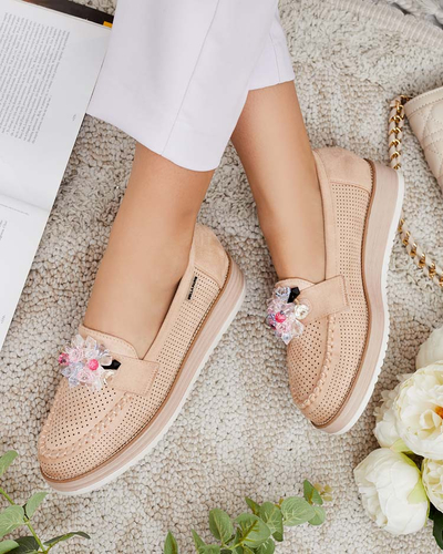 Royalfashion Mokasini s pisanimi kamni Restea