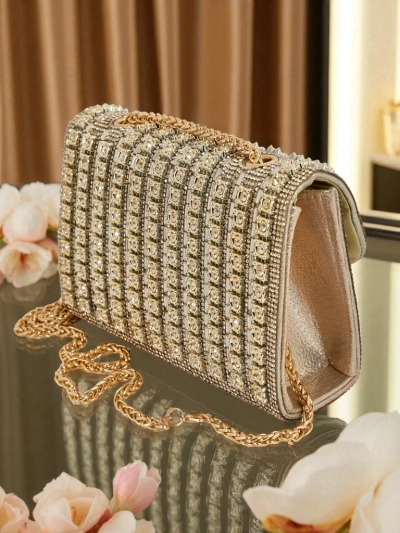 Royalfashion Ženska ročna torbica s cirkoni Elira Dusk