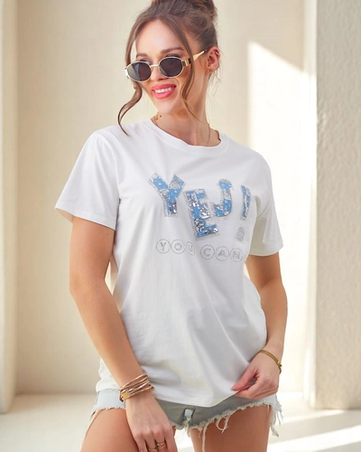 Royalfashion Ženska bombažna majica Da!