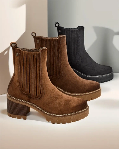 Royalfashion Eco-suede ženski čizmi na postu od Segiag