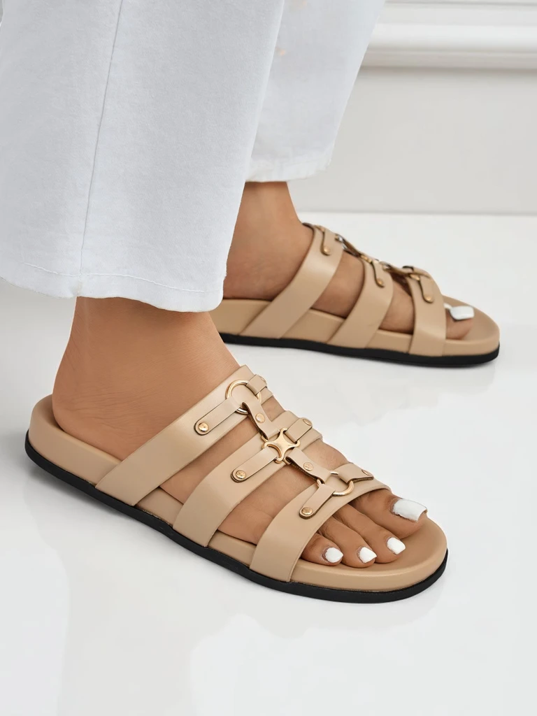 Royalfashion Ženski natikači v rimskem slogu Roma