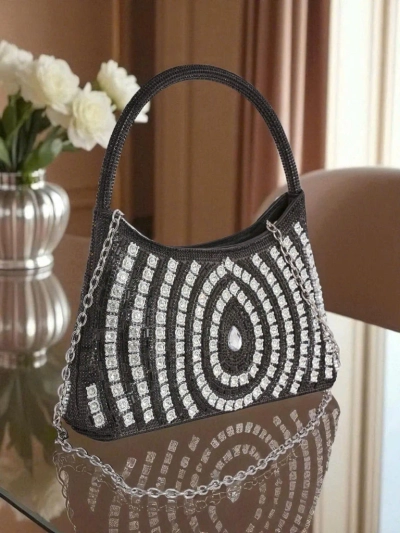 Royalfashion Ženska ročna torbica s cirkoni Sova Glint