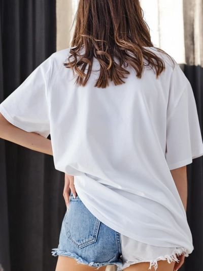 Royalfashion Ženska bombažna majica Romantična metuljček