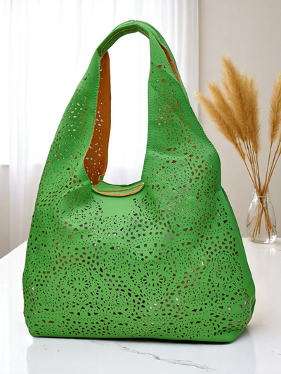 Royalfashion Velika ženska čipkasta nakupovalna torba Lira Lace