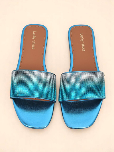 Royalfashion Ženski natikači s cirkoni ShinyGlow