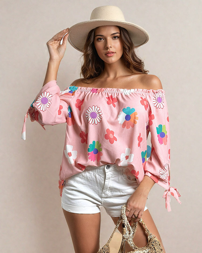 Royalfashion Ženska bluza a'la Španska cvetlična bluza