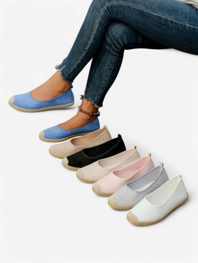Royalfashion Ženske ekološke semiš espadrile Aroles