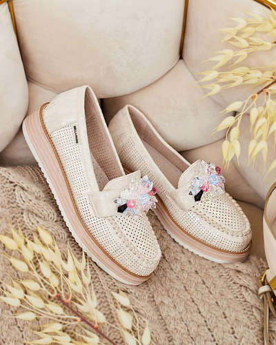 Royalfashion Mokasini s pisanimi kamni Restea