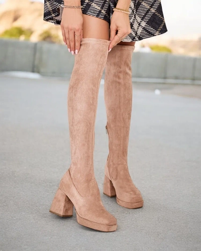 Royalfashion Ženski škornji čez kolena Atter