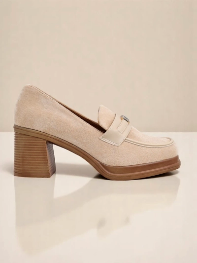 Royalfashion ženski loaferji z blok peto Evelay