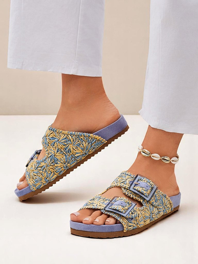 Royalfashion Ženski sandali z zaponkami Samorra
