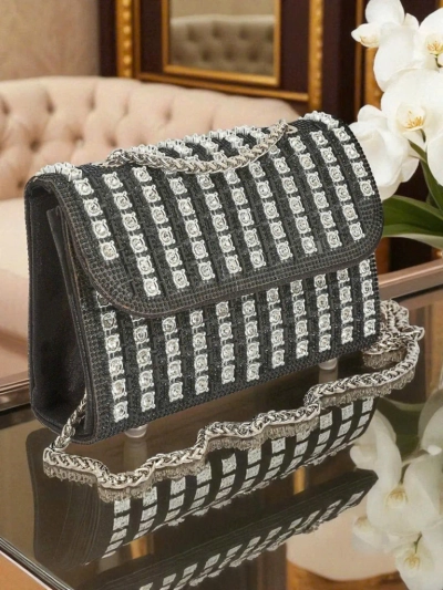 Royalfashion Ženska ročna torbica s cirkoni Elira Dusk