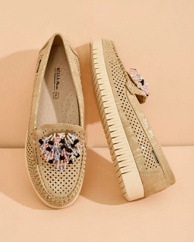 Royalfashion Women's beaded openwork mokasini Namis