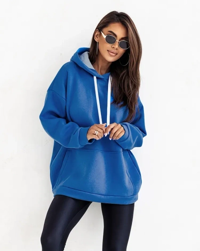 Royalfashion Ženska oversize jopa s kapuco