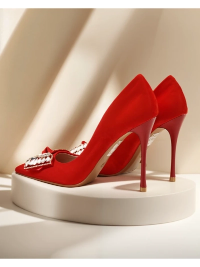 Royalfashion Ženske stiletto pete z metuljčkom Cocarte
