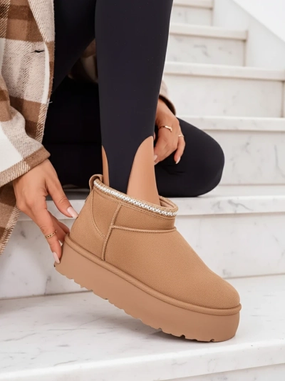 Royalfashion Ženski kratki škornji a'la snežni škornji Xoalla