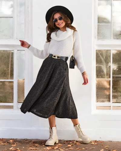 Royalfashion Midi krilo za žene
