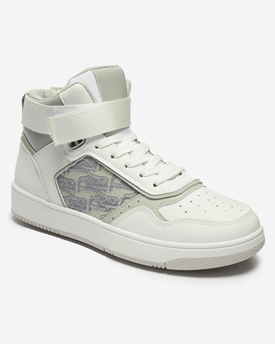 Royalfashion Białe damskie wysokie sneakersy sportowe Xosa