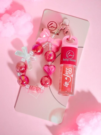 Lip gloss za otroke z zapestnico Jagoda
