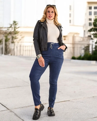 Royalfashion Ženske treggings hlače velikih velikosti