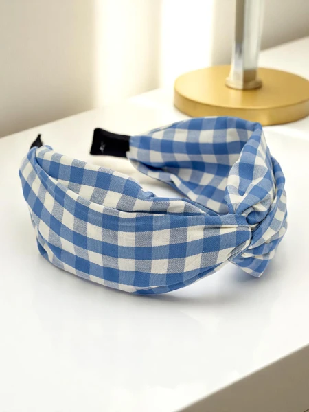 Royalfashion Karirani naglavni trak Claras