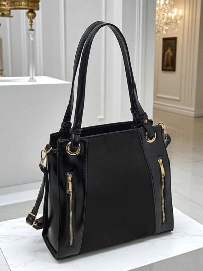 Ženska shopper torba iz eko usnja Silent Raven