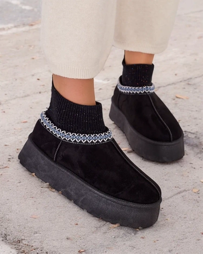 Royalfashion Kratke ženske zimske čizme a'la Nananna