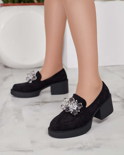 Royalfashion Ženski mokasini Pegorani z visoko peto peto