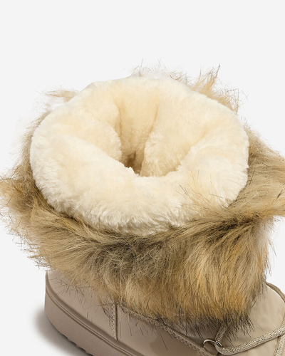 Royalfashion Bež škornji a'la za ženske Gomllo