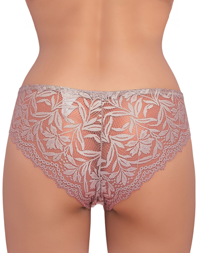 Royalfashion Ženske čipkaste spodnjice v roza barvi PLUS SIZE