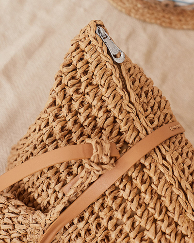 Royalfashion Velika ženska slamnata torbica