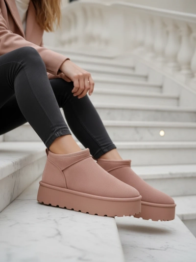 Royalfashion Ženski kratki škornji a'la snežni škornji Ozozi