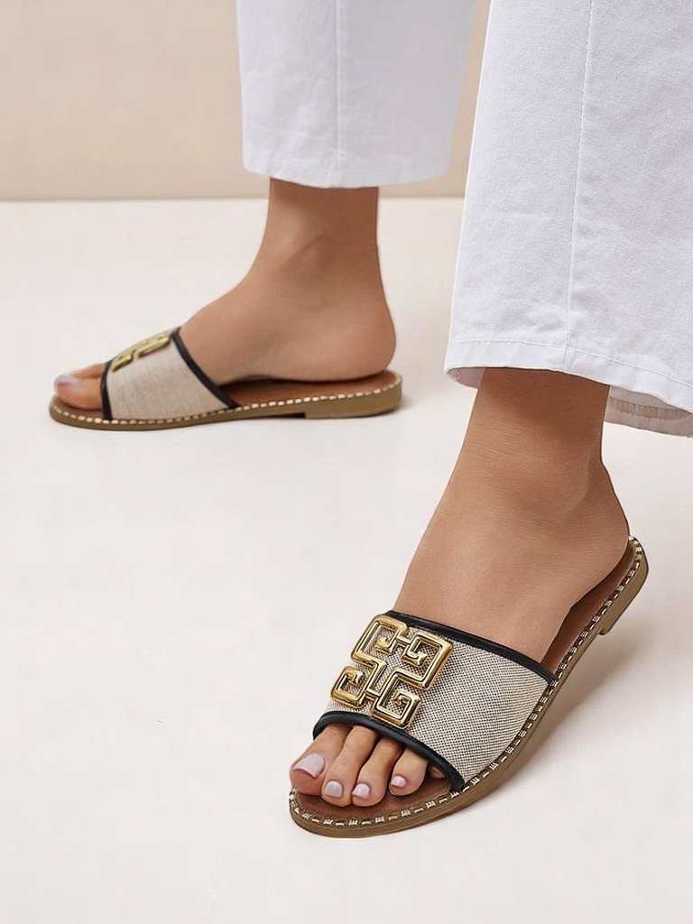 Royalfashion Ženske natikače z ravnim podplatom Rorole