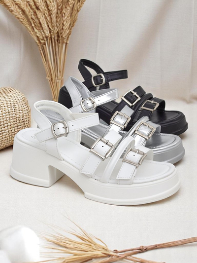 Royalfashion Ženski sandali z nizko blok peto Otteze