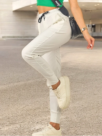 Royalfashion Ženske ravne hlače iz blaga