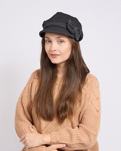 Beret za žene Royalfashion s mašnom