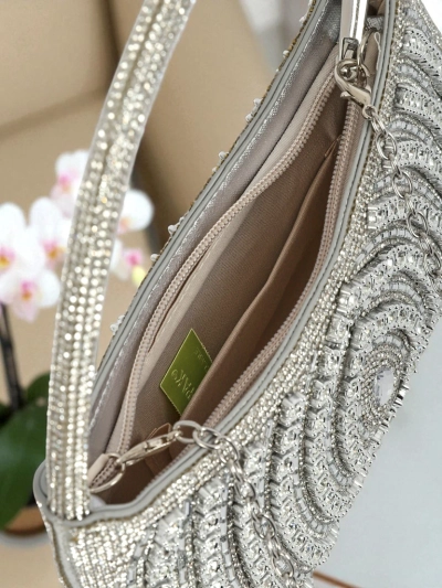 Royalfashion Ženska ročna torbica s cirkoni Sova Glint