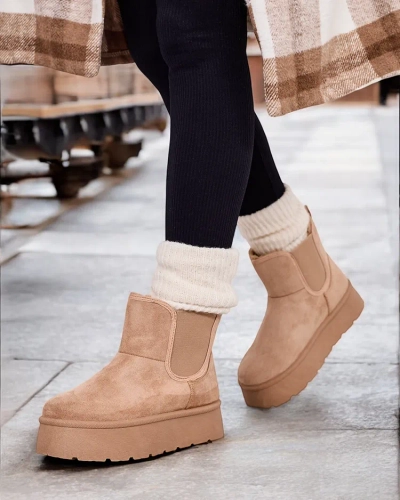 Royalfashion Ženski kratki škornji Nomas a'la snow boots