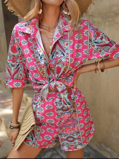 Royalfashion Vzorčast ženski komplet