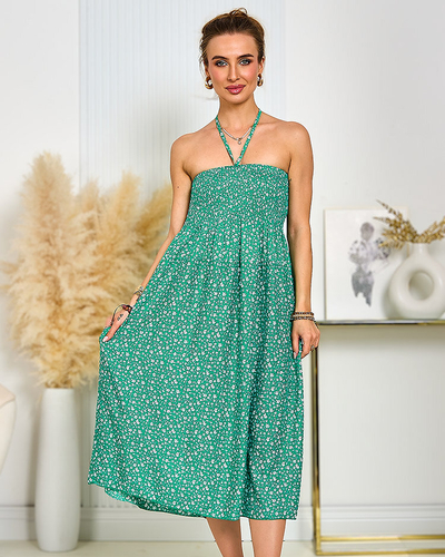 Royalfashion Ženska cvetlična midi obleka