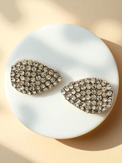 Royalfashion Ženski uhani na klipsno s kubičnim cirkonom